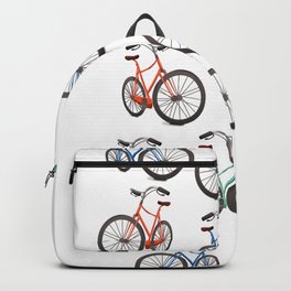 Vintage Cycling Backpack | Greenbike, Bikeridepattern, Wheels, Ride, Cutebike, Lovebike, Transport, Redbike, Brakes, Wheel 