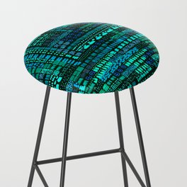 blue turquoise ink marks hand-drawn collection Bar Stool