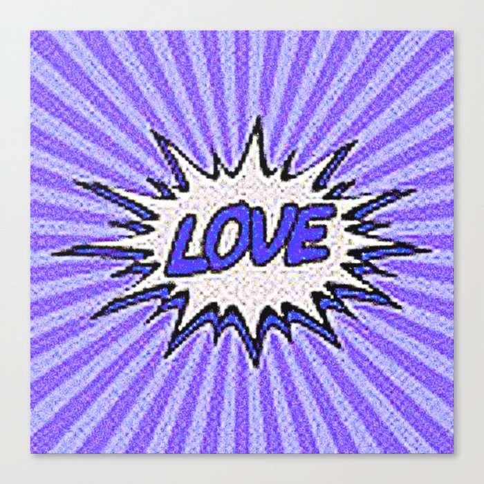Love Pop Art 3 Canvas Print