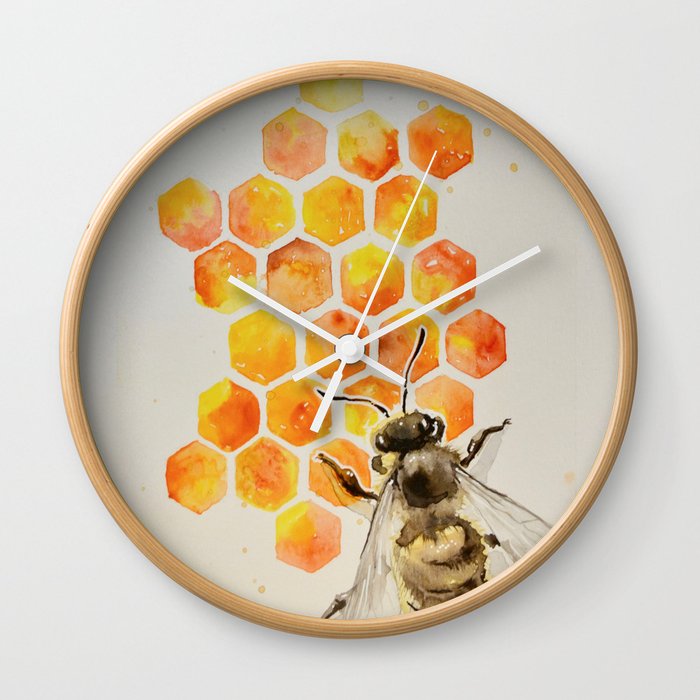 Honey bee Wall Clock