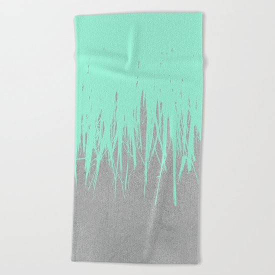 Fringe Concrete Mint Beach Towel