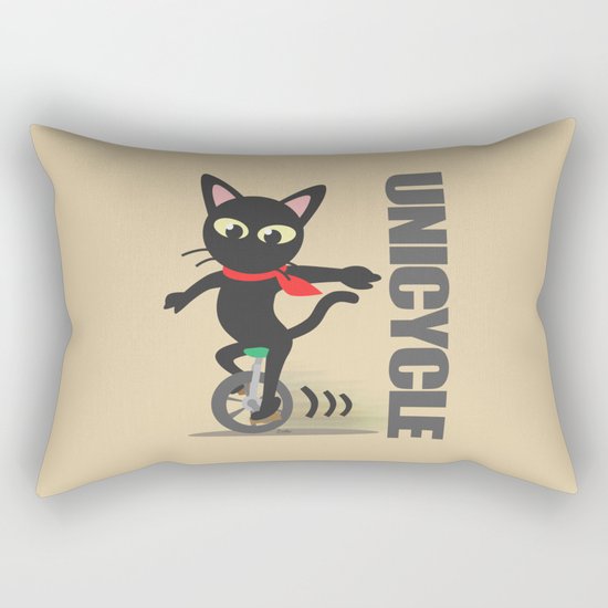 Unicycle Rectangular Pillow