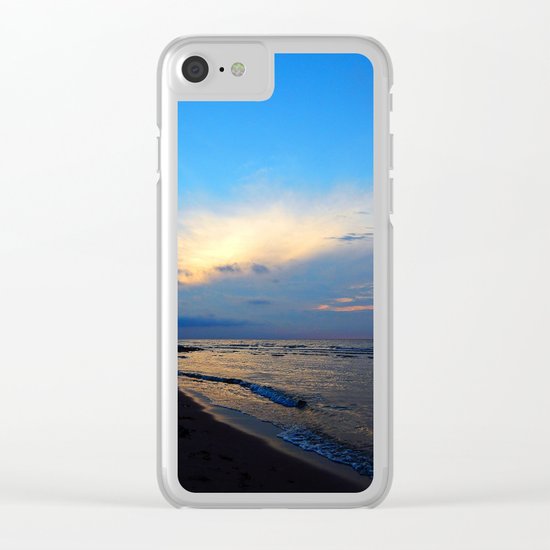 PEI Beach Sunset Clear iPhone Case