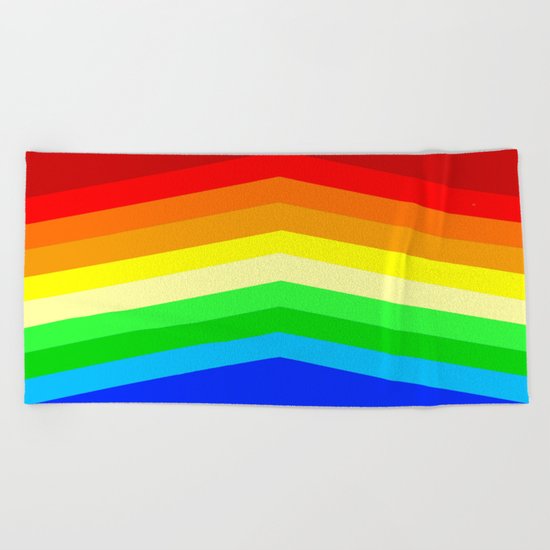 Shades of a Rainbow Beach Towel