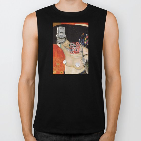 Klimt´s Judy Collage 1 Biker Tank