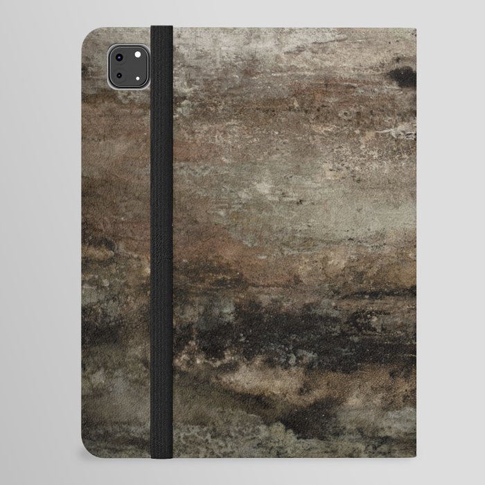 Soft Brown Abstract Texture iPad Folio Case
