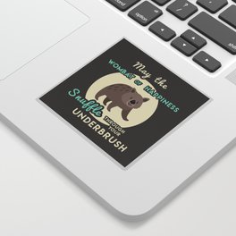 Wombat of Happiness Sticker