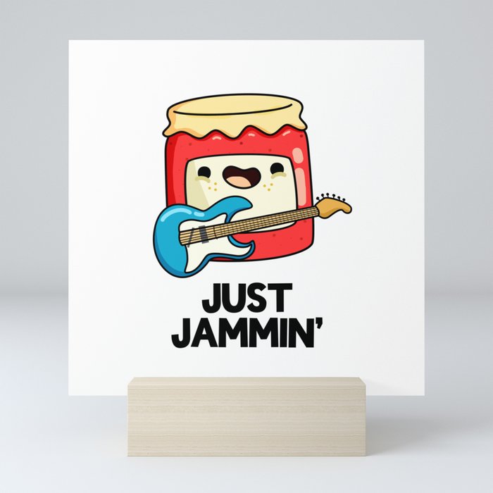 Just Jammin Cute Music Jam Pun Mini Art Print