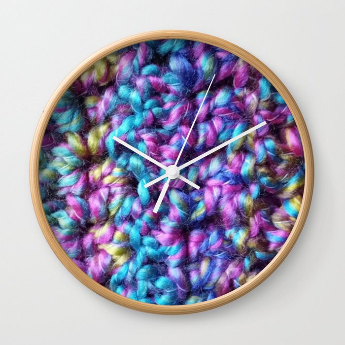 Fuchsia Play Wall Clock