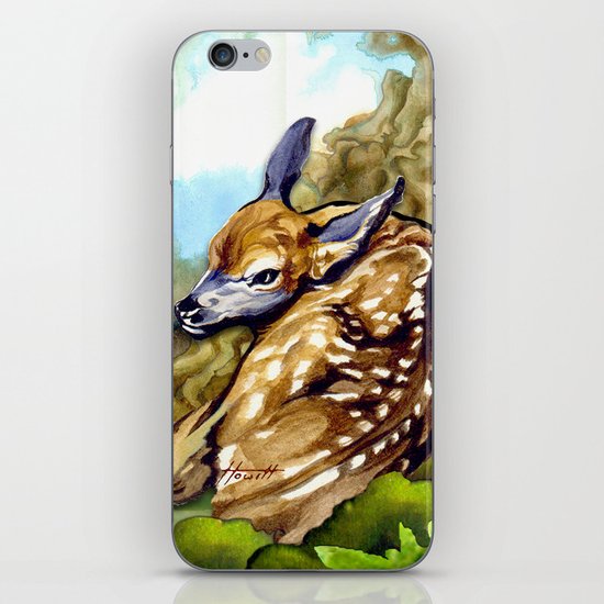 Fawn Parked in the Trees iPhone & iPod Skin