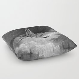 Gustave Dore - The Raven Floor Pillow