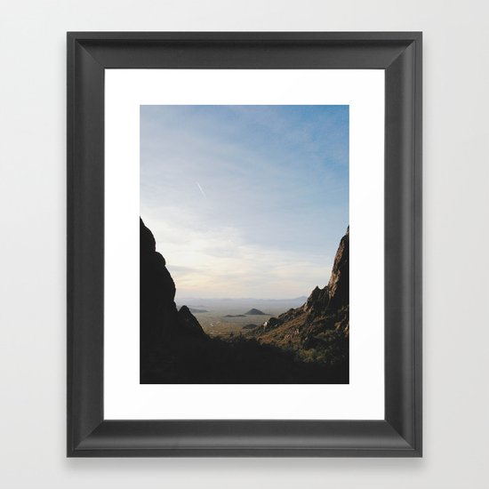 Palm Sunset Canyon Framed Art Print