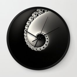 Classic Elegance - Fractal Art Wall Clock