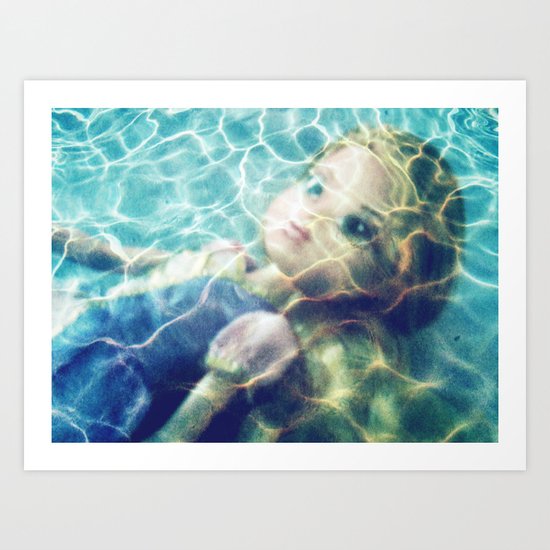 Underwater (Kid Art) Art Print