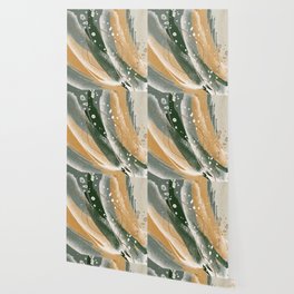 Abstract Rushes in Sage Green Wallpaper