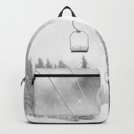 Ski Lift Moon Break // Riding the Mountain at Copper Colorado Luna Sky Peeking Foggy Clouds Backpack | Mammoth Snowboarding, College Dorm Room, Picture Photos Pic, Steamboat Moon, Photo, Winter Vibes Canada, Ski Skier Skiing Of, Black And White B W, Mountain Mountains, Travel Wilderness In 