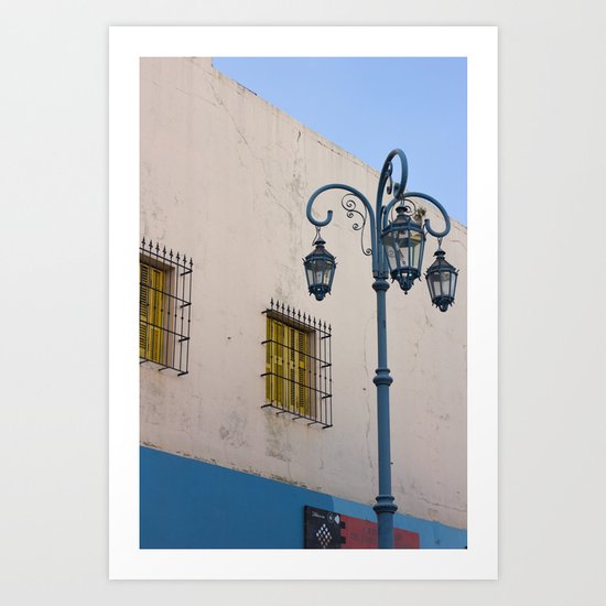 Street lights of La Boca I Art Print
