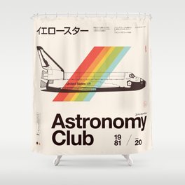 Astronomy Club Shower Curtain