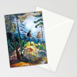 Emily Carr - British Columbia Landscape - Canada, Canadian Oil Painting - Group of Seven Stationery Card