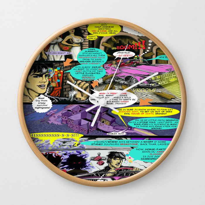 “Code Name: King #2” Comic Book Page Art  Wall Clock