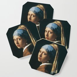 The Girl with a Pearl Earring Coaster