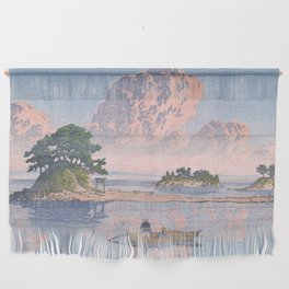 Fishermen At Kujukushima Island By Hasui Kawase - Vintage Japanese Woodblock Print Art Wall Hanging