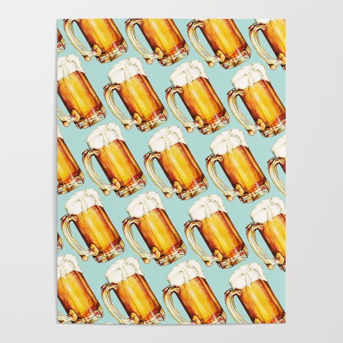 Beer Pattern Poster