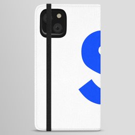 letter S (Blue & White) iPhone Wallet Case