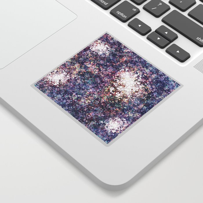 Underneath (purple blue spots abstract) Sticker