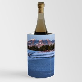 Frozen Wetlands and San Francisco Mountain  in Flagstaff Arizona Wine Chiller