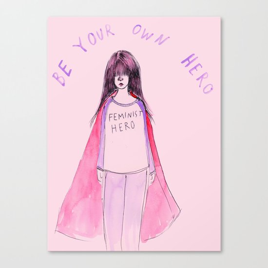 Feminist Hero Canvas Print