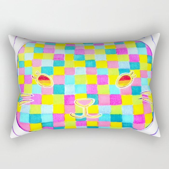 Pixel Cat Rectangular Pillow