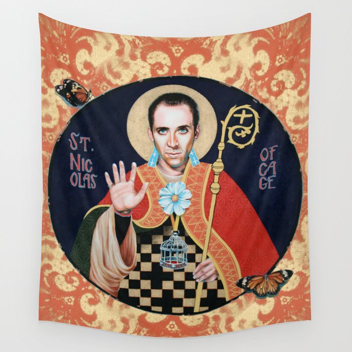 Saint Nicolas of Cage Wall Tapestry