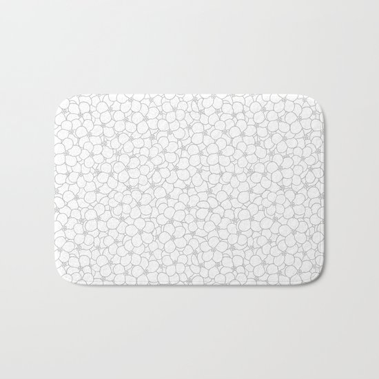 Forget Me Knot Natural Bath Mat