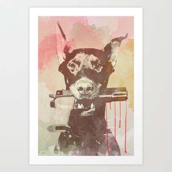 killer dog Art Print