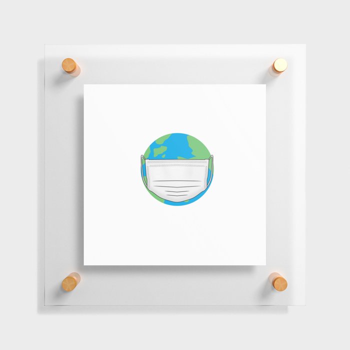 PANDEMIC CONTINENT Floating Acrylic Print