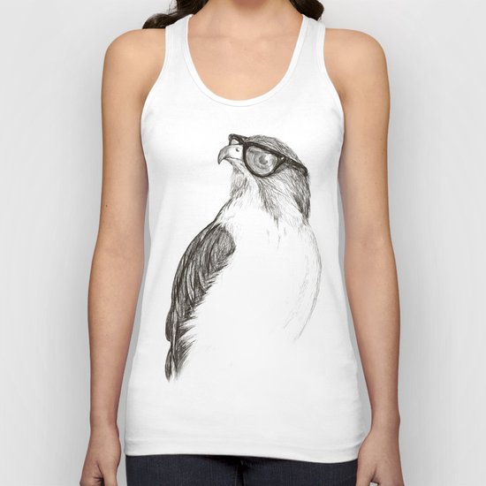 Hawk with Poor Eyesight Unisex Tank Top