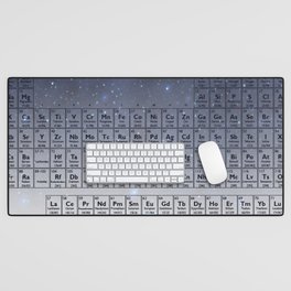 Periodic table Clouds Desk Mat | Stencil, Oil, Digital, Vector, Acrylic, Pattern, Illustration, Typography, Hatching, Comic 