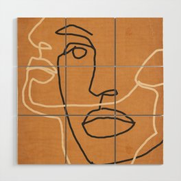 Abstract Face 6 Wood Wall Art