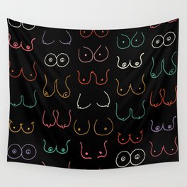 Neon Boobs Wall Tapestry