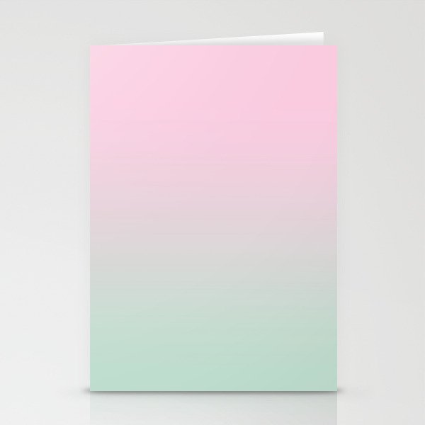 Keelee - ombre pastels minimal canvas art painting sunset nursery baby room art Stationery Cards