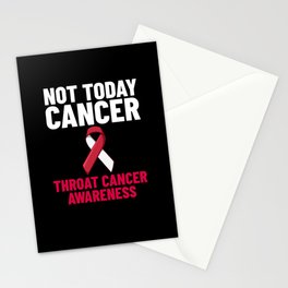 Head and Neck Throat Cancer Ribbon Survivor Stationery Card
