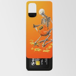 Skeleton Carving Pumpkin Android Card Case