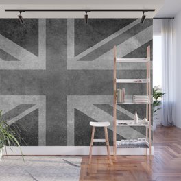 Union Jack Vintage 3:5 grayscale Wall Mural