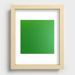 27  Green Gradient Background 220713 Minimalist Art Valourine Digital Design Recessed Framed Print