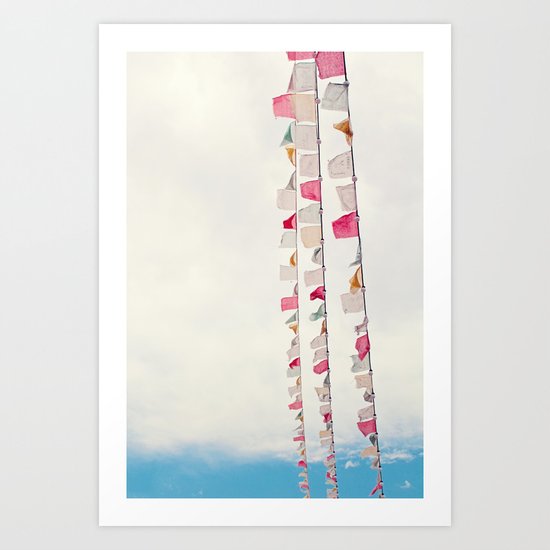 prayer flags no. 2 Art Print