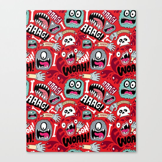 AAAGHHH! PATTERN! Canvas Print