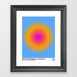 Gradient Angel Numbers: Intuition Framed Art Print