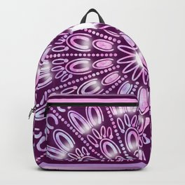 Abstract Pink and Purple Mandala Backpack