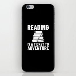 Reader Book Reading Bookworm Librarian iPhone Skin